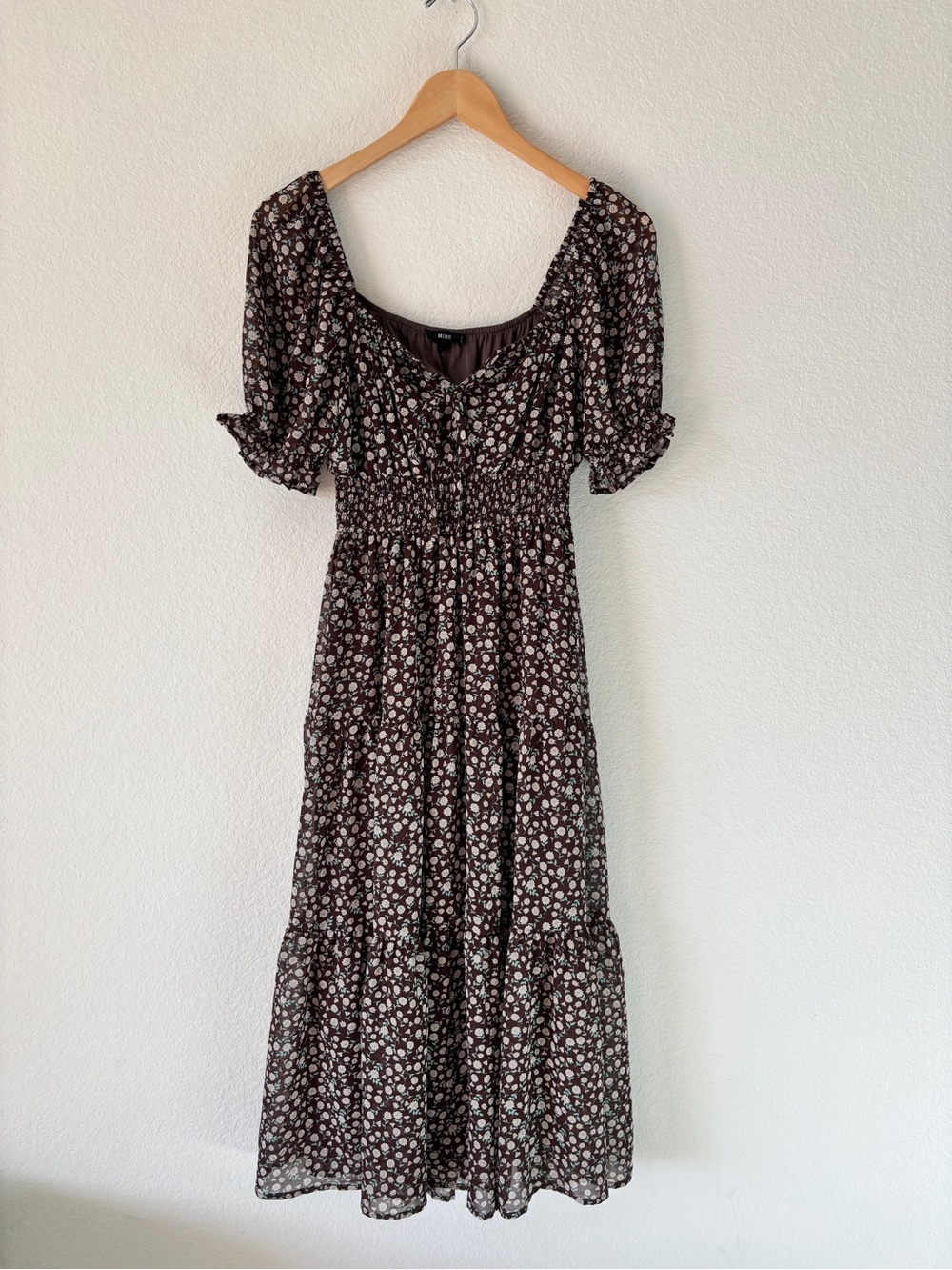 Mine Brown Floral Dress